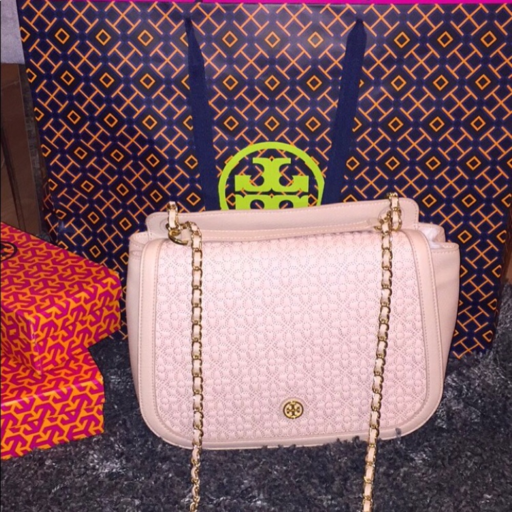 Tory burch pink handbag/crossbag